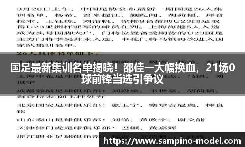 国足最新集训名单揭晓！邵佳一大幅换血，21场0球前锋当选引争议